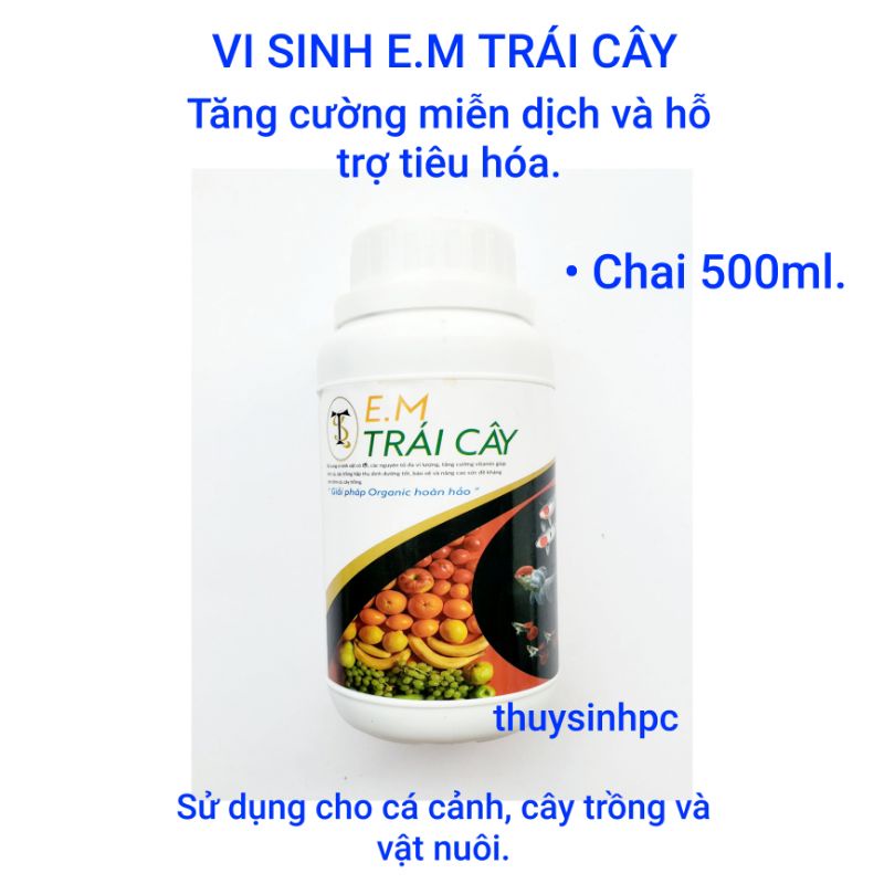 Vi sinh cá cảnh E.M Trái Cây 500ml