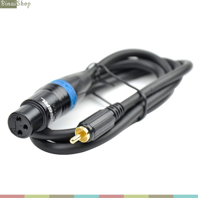 Cáp âm thanh XLR - RCA Choseal Q388 (1m)