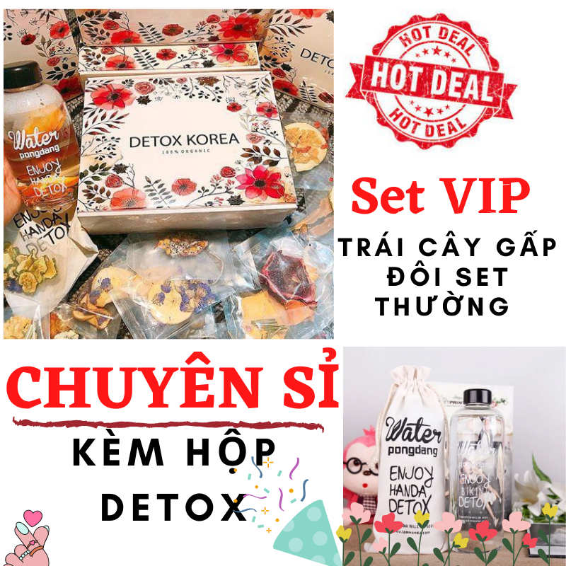 [HCMC] set up to 50 packs of total fruit juice-detox about weight loss of dried fruits [with box]-Original photo