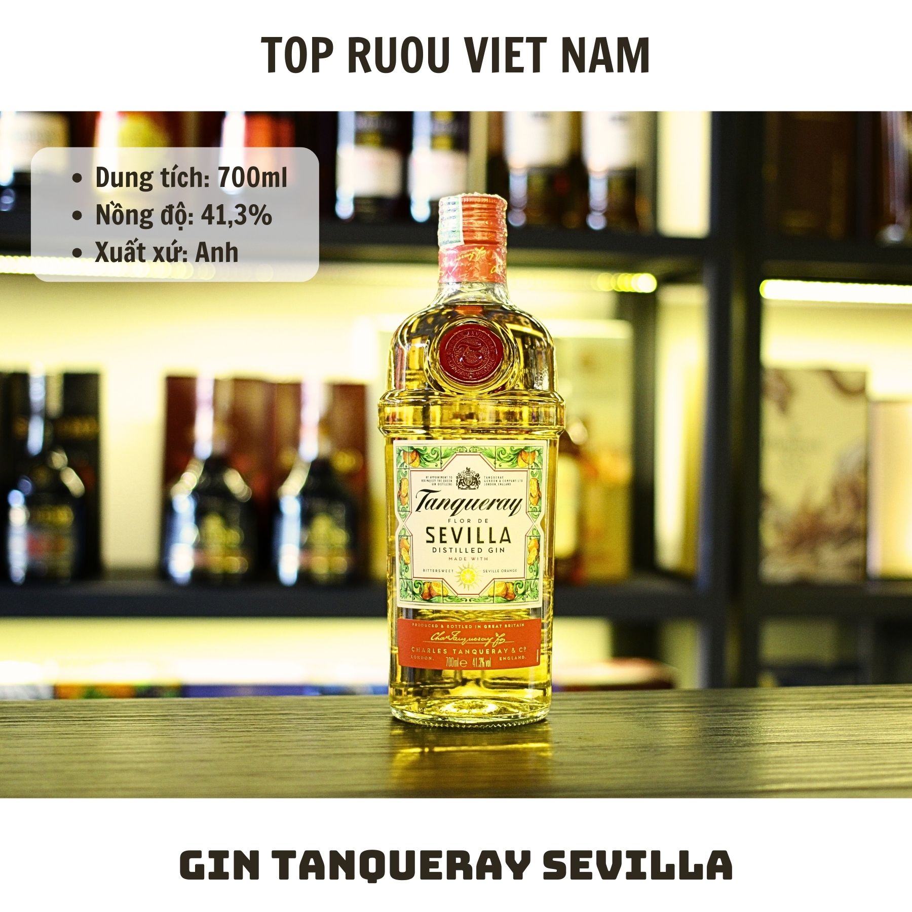 Tanqueray London Dry Gin 700ml - Flavors: Lime/Malacca/Sevilla - Imported from England
