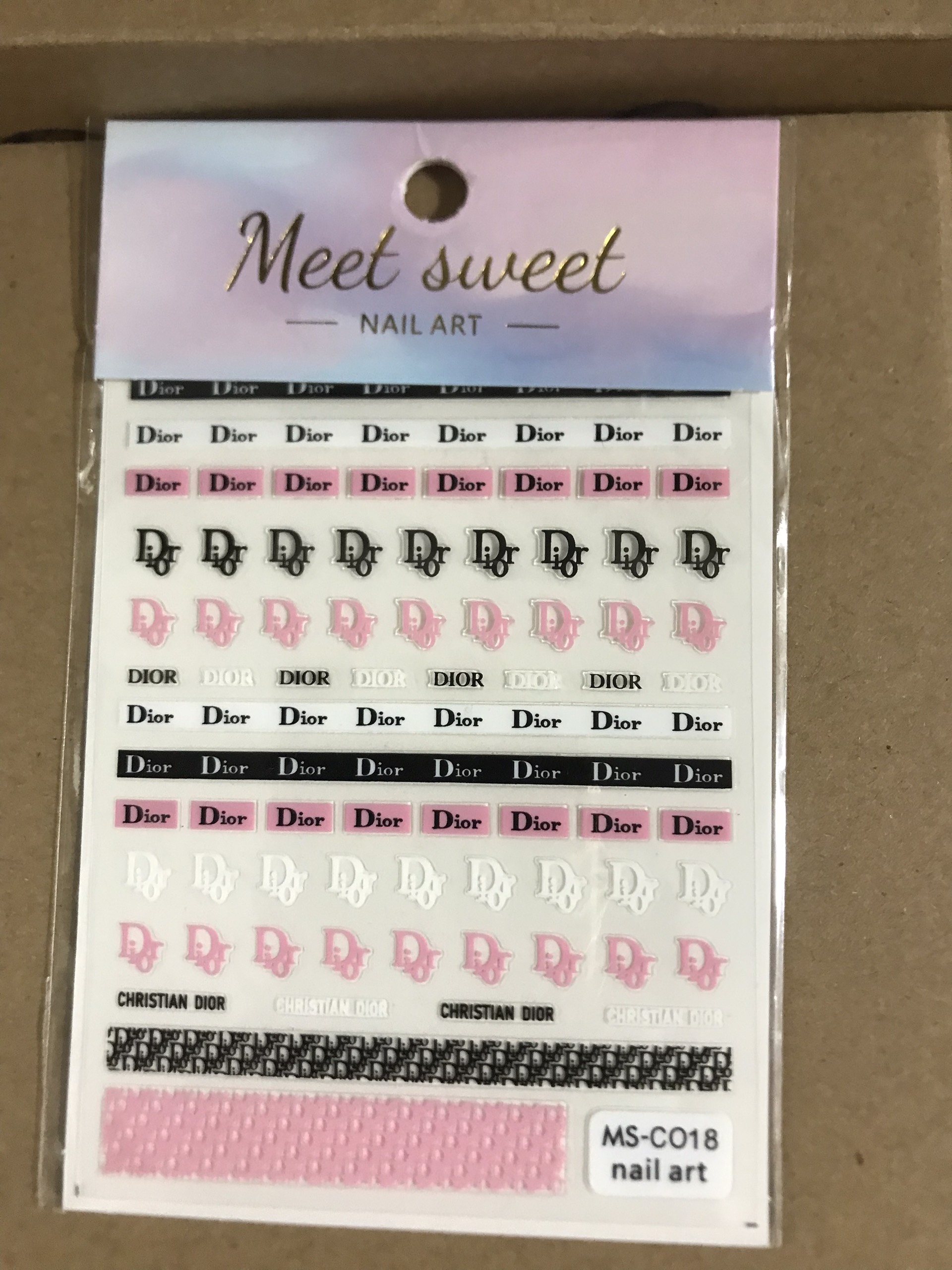 Sticker dán móng tay nail thương hiệu - sinailmi