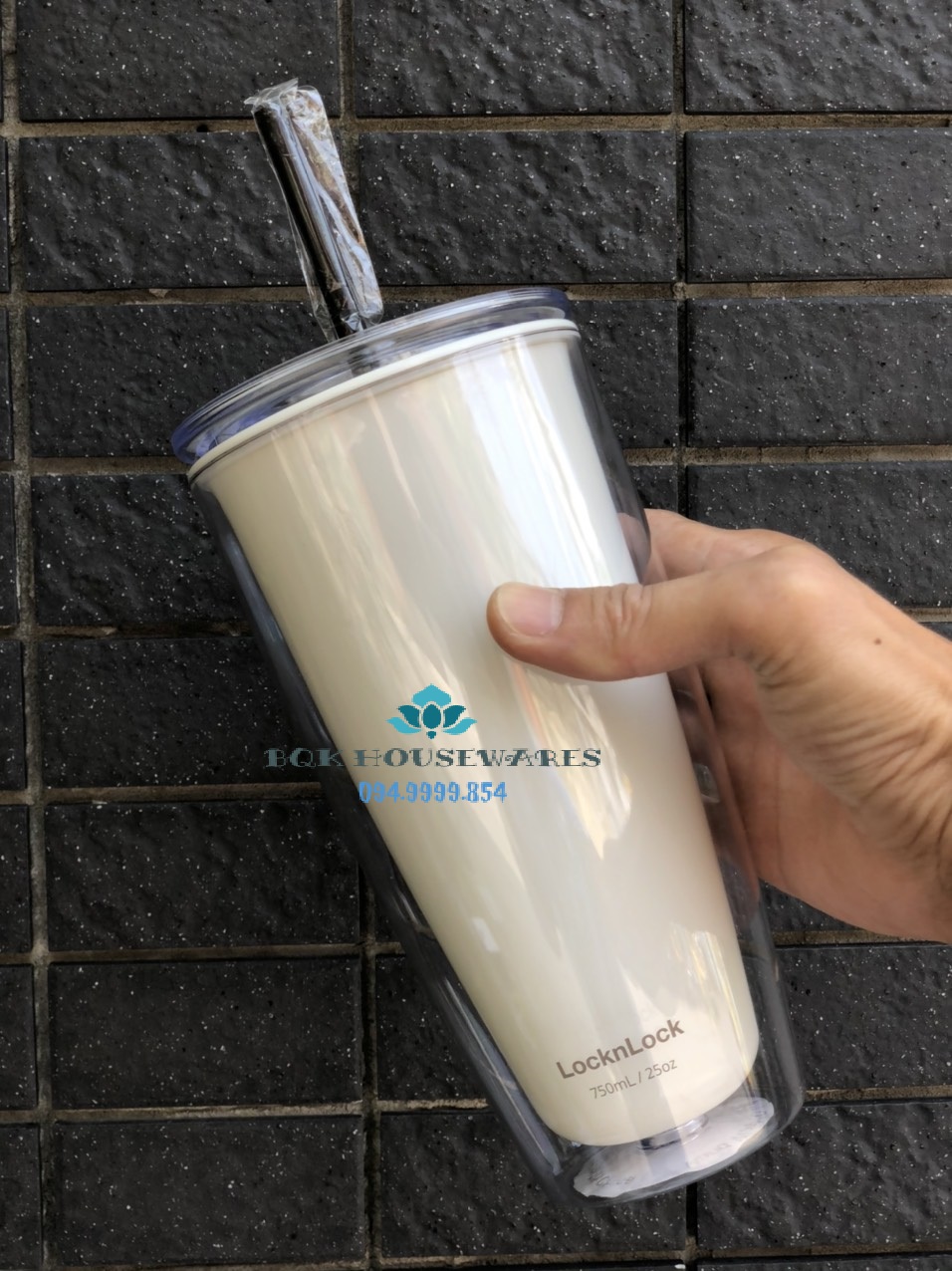 [HCM][ Lock&Lock ] Ly Nhựa Có Ống Hút Lock&Lock 750ml Hap507