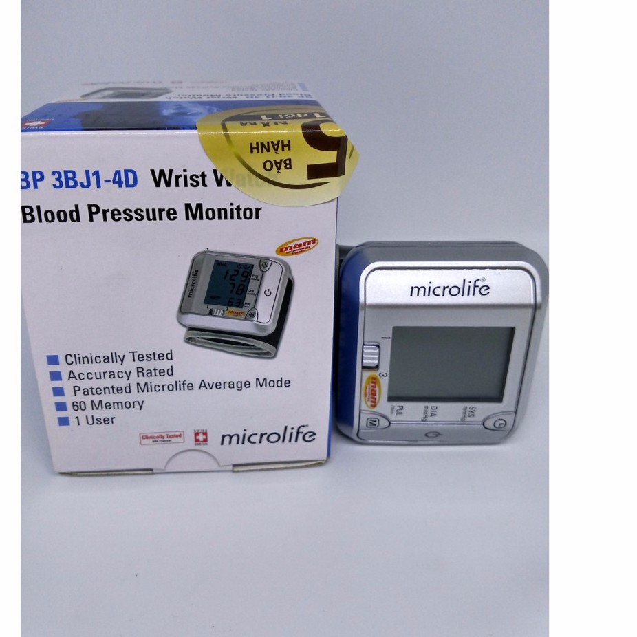 Máy Đo Huyết Áp Cổ Tay Microlife 3BJ1-4D