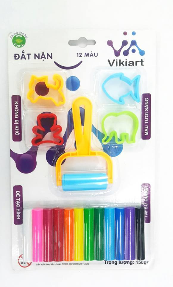 Đất Nặn 12 Màu Vikiart