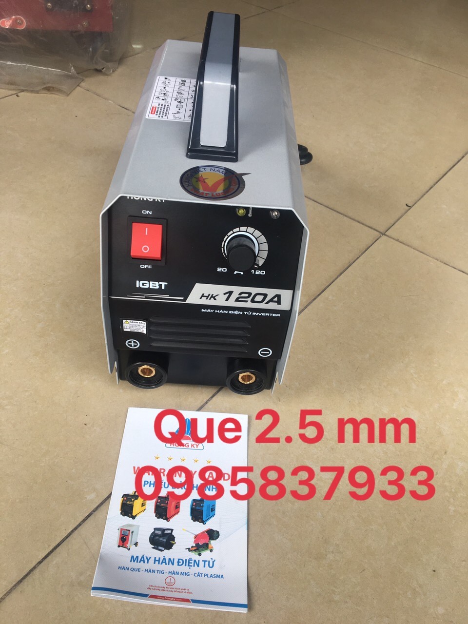 Máy hàn que 2.6 mm mini HK 120A Hồng Ký