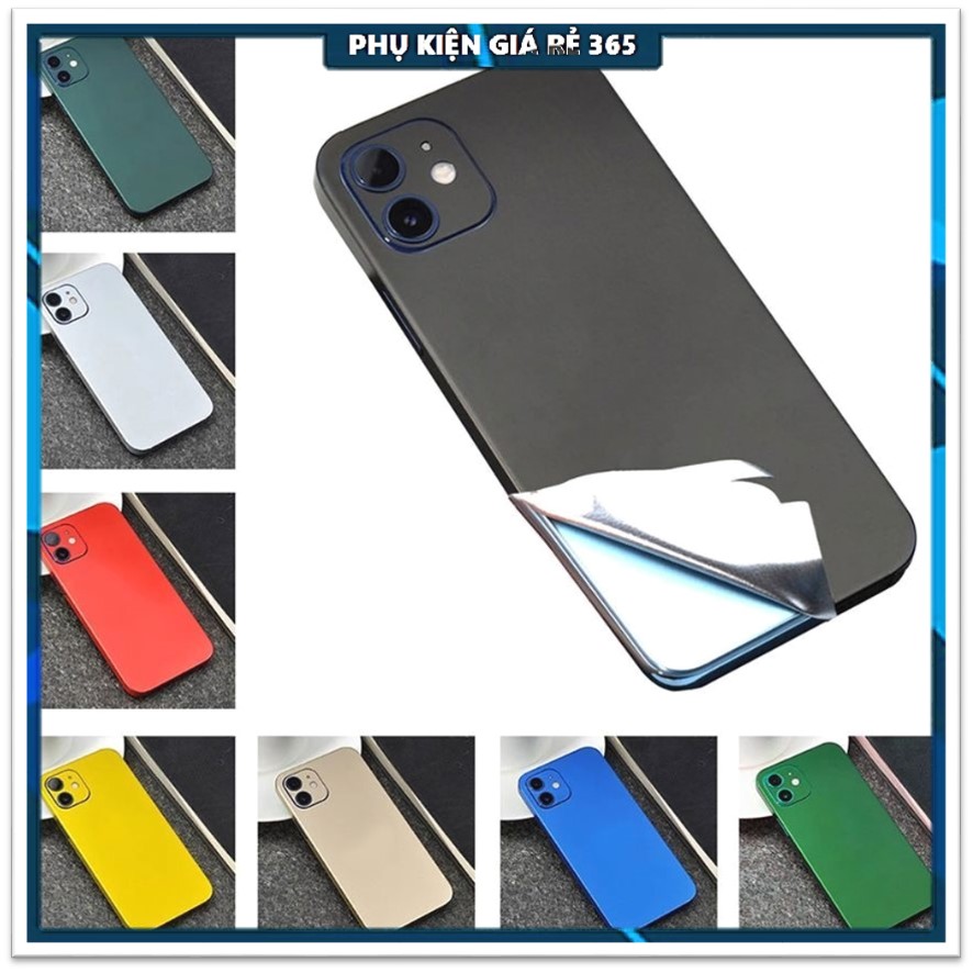 Miếng dán Skin màu cho iPhone 6/6s, 6/6s Plus, 7/8, 7/8 plus, X/Xs