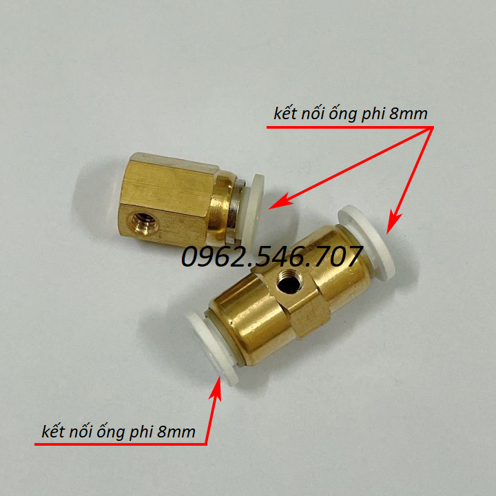 Bộ Thân Đế gắn béc phun sương bằng đồng (nối ống 8mm)