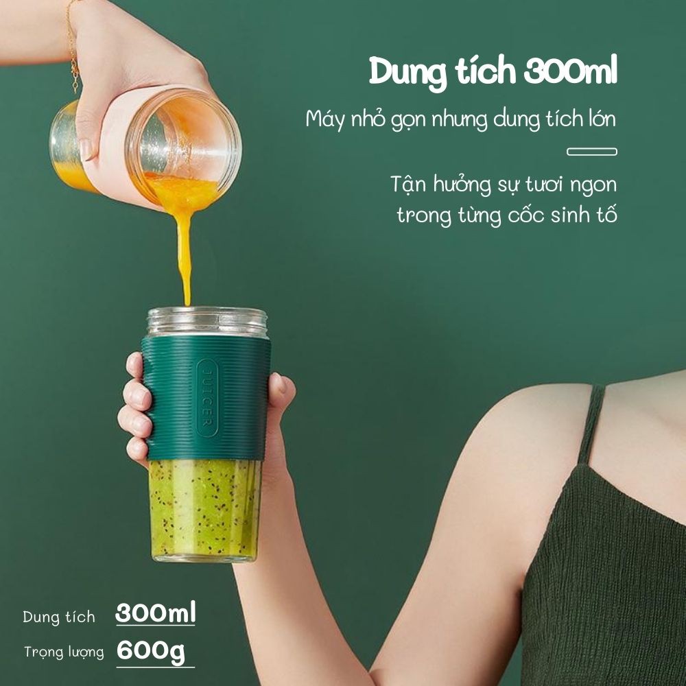 Cốc Xay Sinh Tố Cầm Tay Mini Juicer