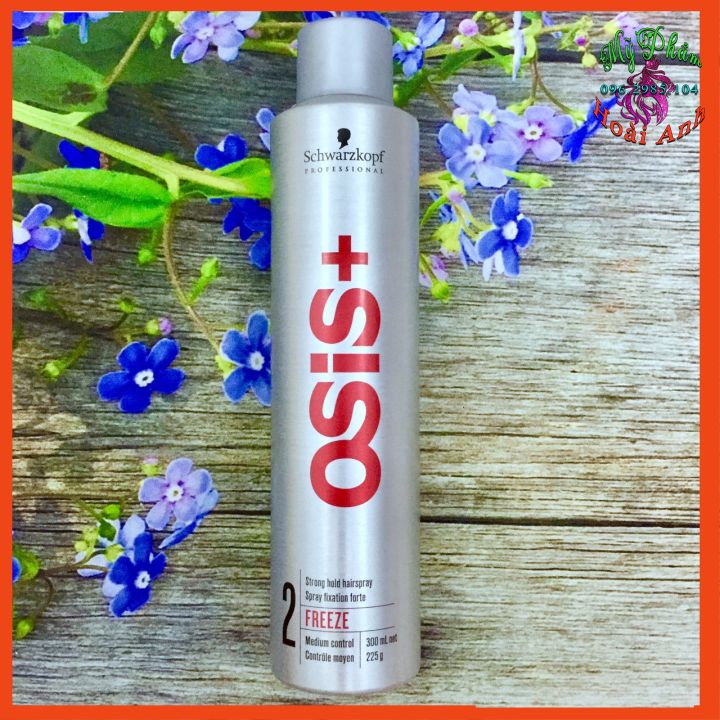 Keo xịt tóc schwarzkopf ois+ 2 freeze strong hold hairspray giữ nếp cứng vừa 300ml chính hãng đức