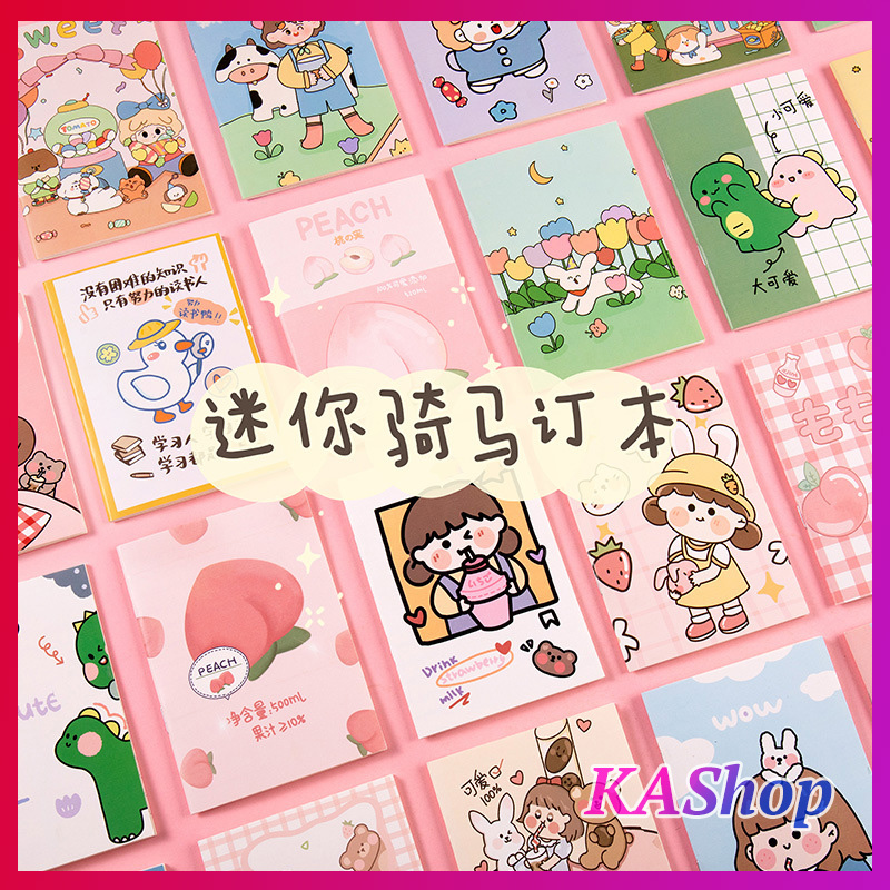 Set 2 sổ tay mini hàn quốc chibi cute - kashop