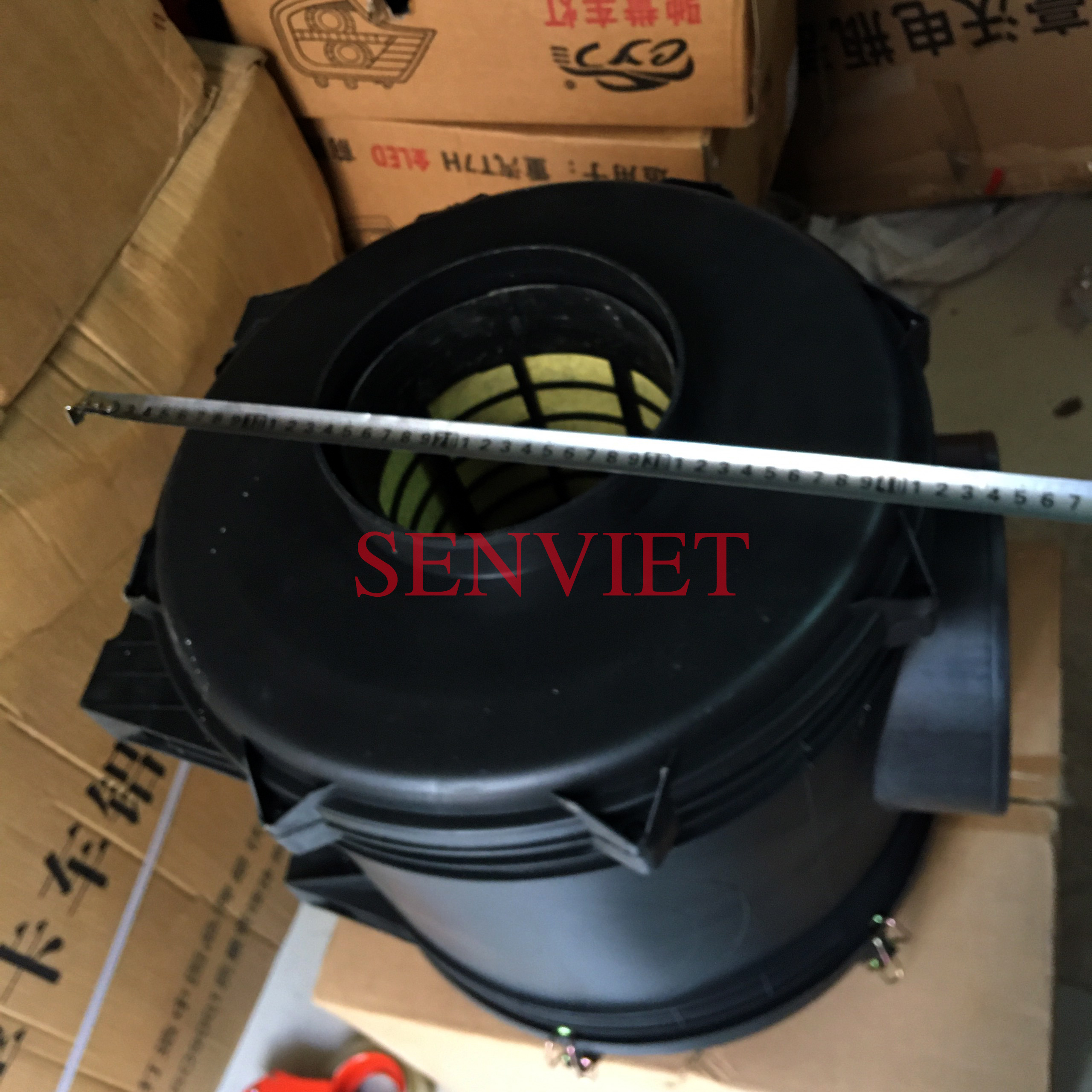 Bầu Lọc Gió Howo 336 371 (Kèm Cả Lõi Lọc Gió) (Bầu Bô E Howo 336 371)
