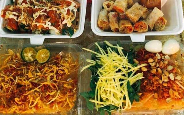 1 bịch bánh tráng trộn thập cẩm satế
