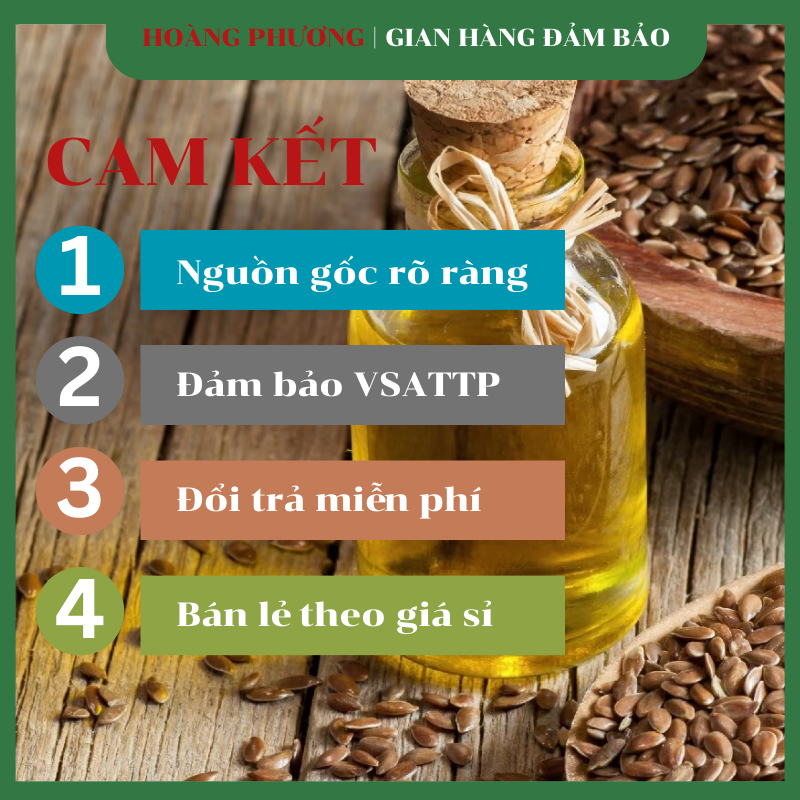 Hạt Lanh Ủ Tóc Canada 500G - Hạt Dinh Dưỡng Hoàng Phương