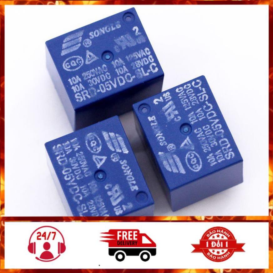 Bộ 3 chiếc relay songle srd 5P 5vdc 10a