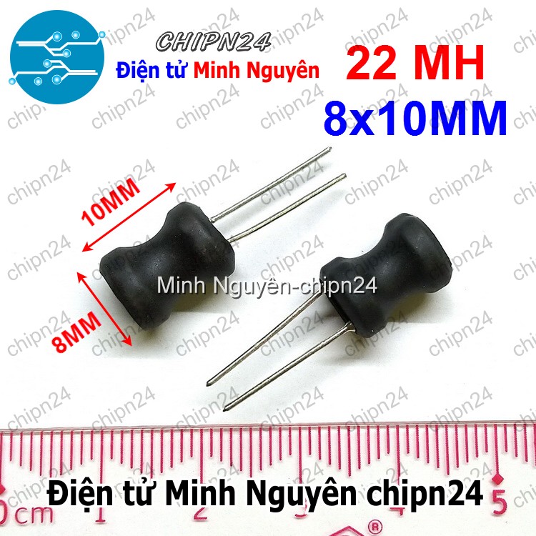 [4 cái] Cuộn cảm cắm 8x10mm 22MH (DIP 0810 22MH) - HH005413