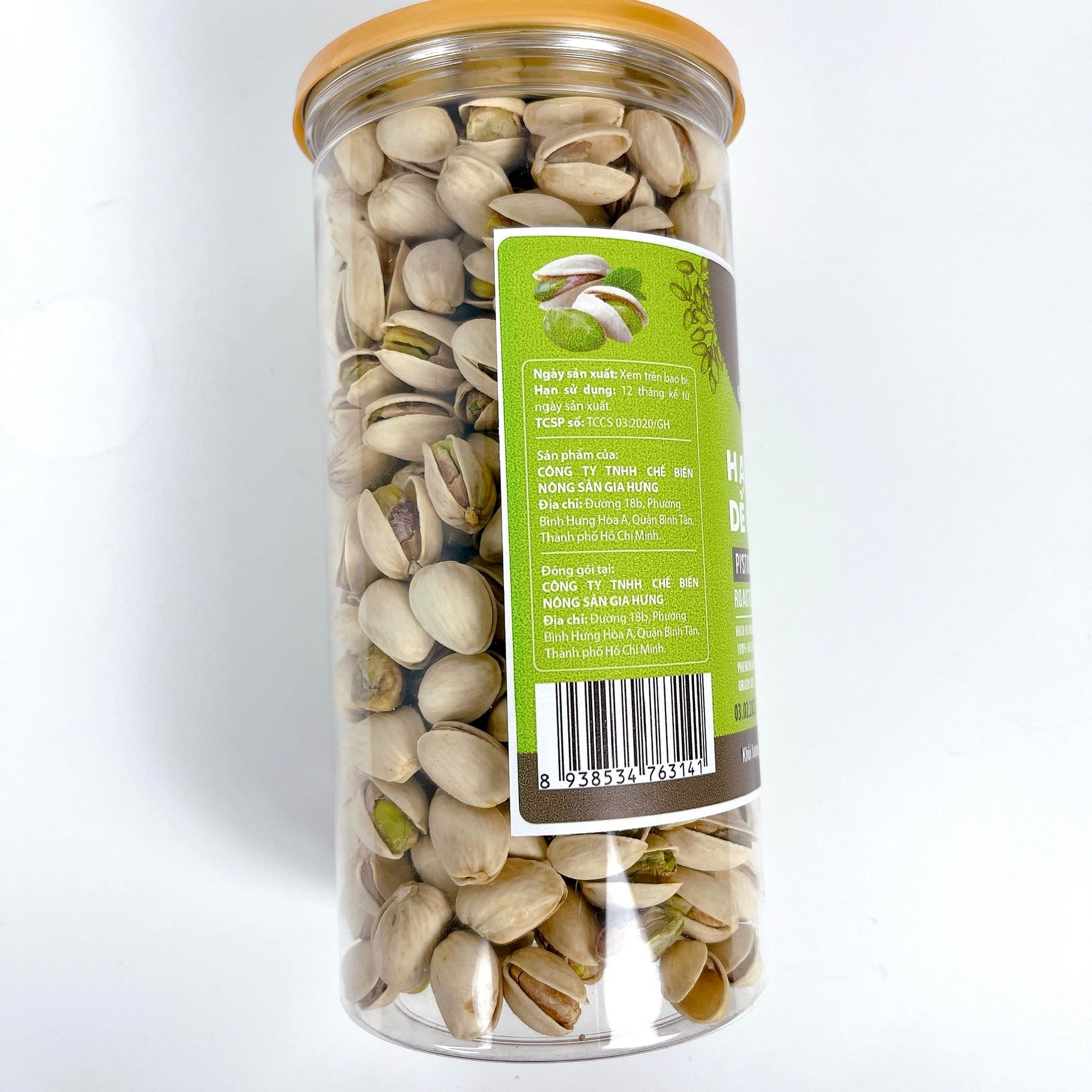 [HCM]Hạt dẻ cười Mỹ không tẩy trắng hủ 450g