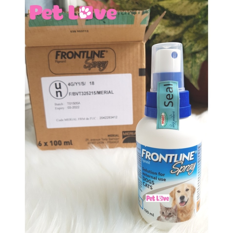Thuốc xịt diệt ve rận, bọ chét chó mèo Frontline spray
