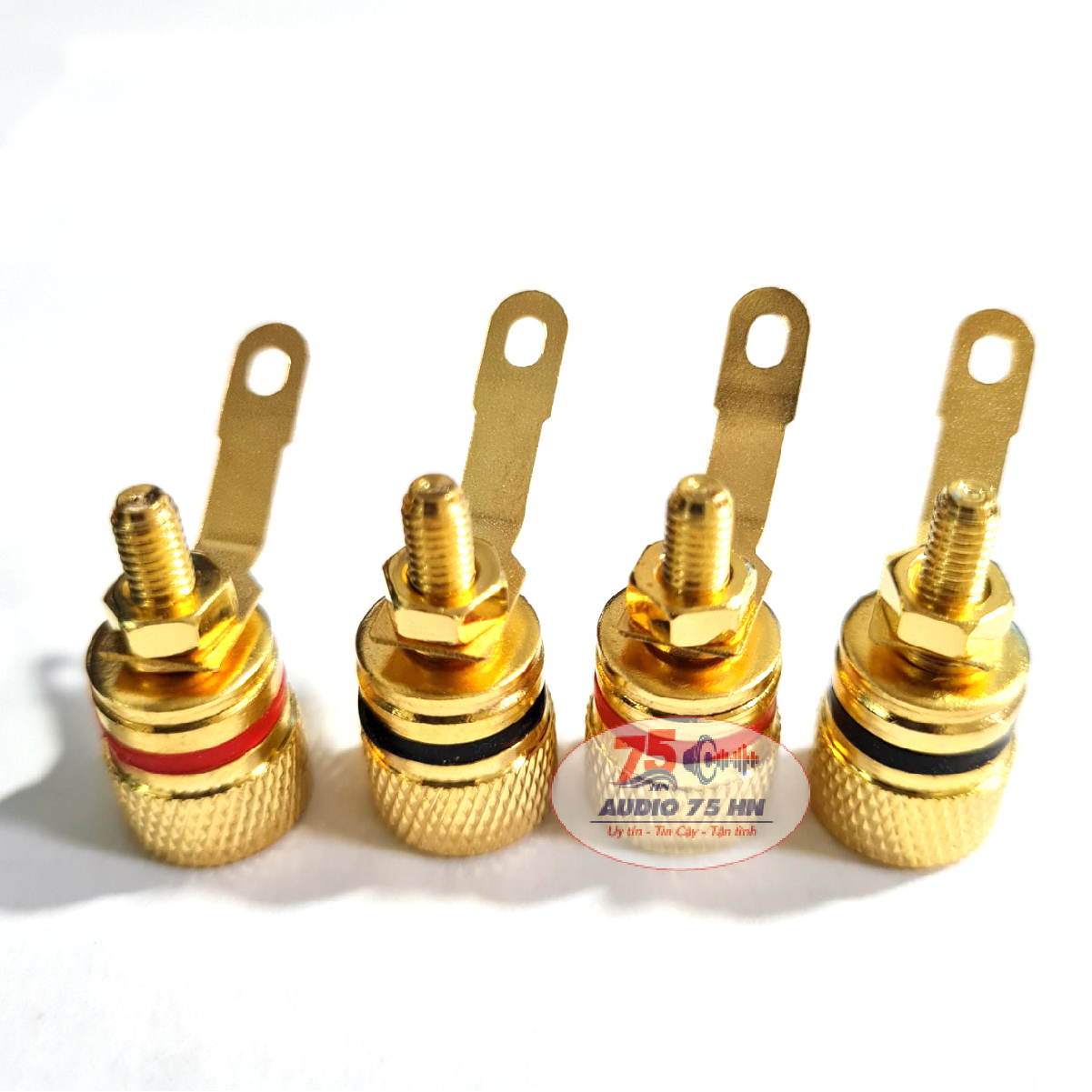 01 cặp Jack cọc loa bằng đồng mạ vàng cao cấp