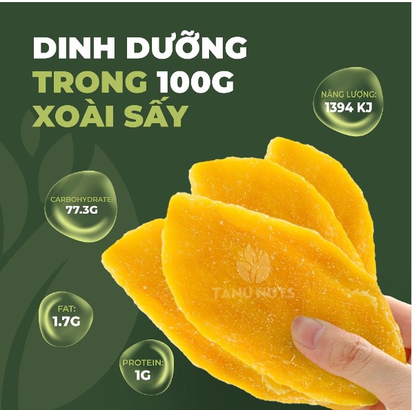 Xoài sấy dẻo không đường