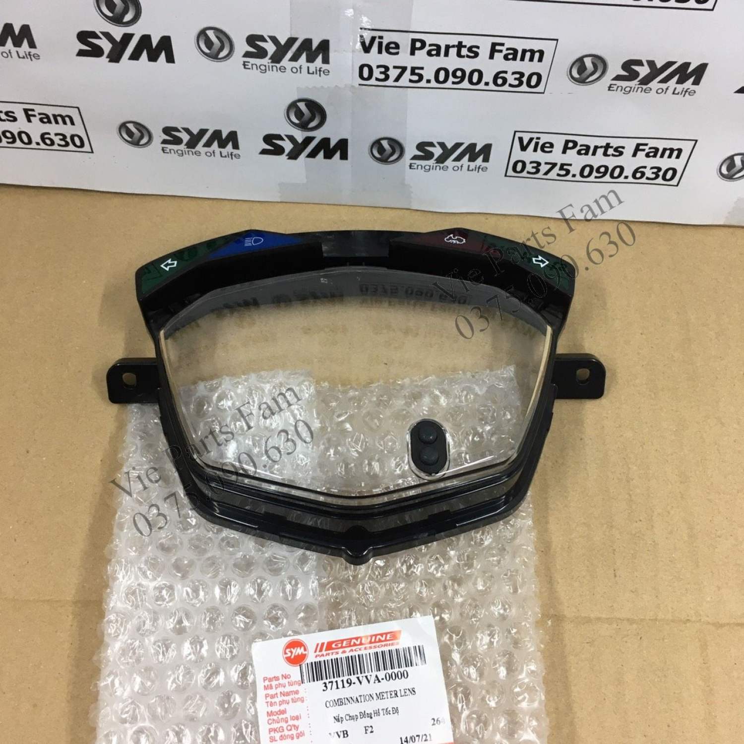 Mặt kính đồng hồ Shark SYM, hàng din SYM mới 100%
