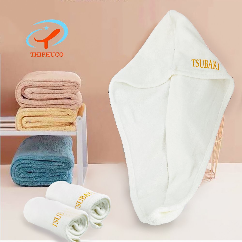 Khăn Quấn Tóc Nhanh Khô Microfiber cao cấp Thiện Phú, Khăn Ủ Tóc Siêu Thấm Mềm Mịn Khô Siêu Tốc