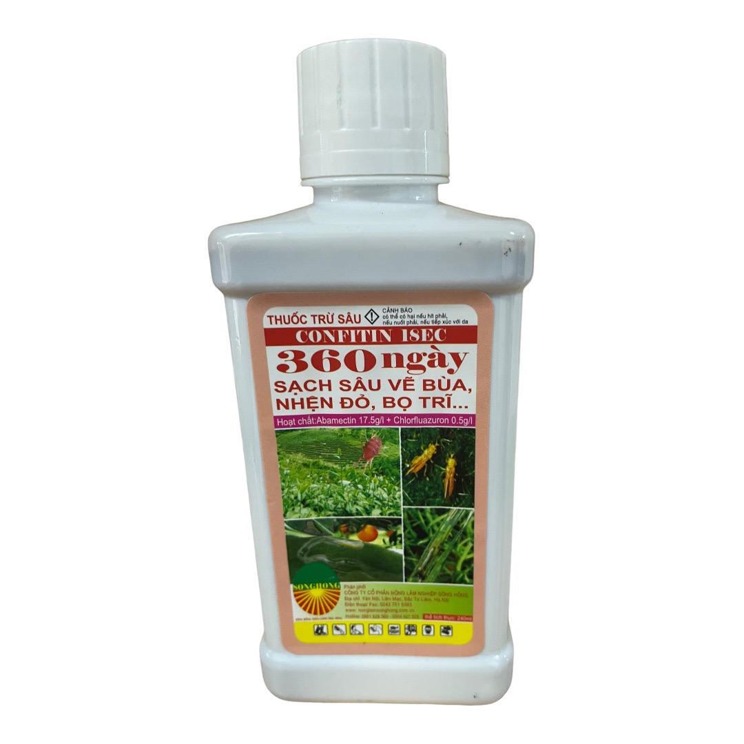 thuốc trừ sâu sinh học 360 ngày (chai 240ml) : thuốc trừ nhện đỏ; thuốc bọ trĩ; thuốc diệt sâu vẽ bùa, diệt trừ sâu xanh