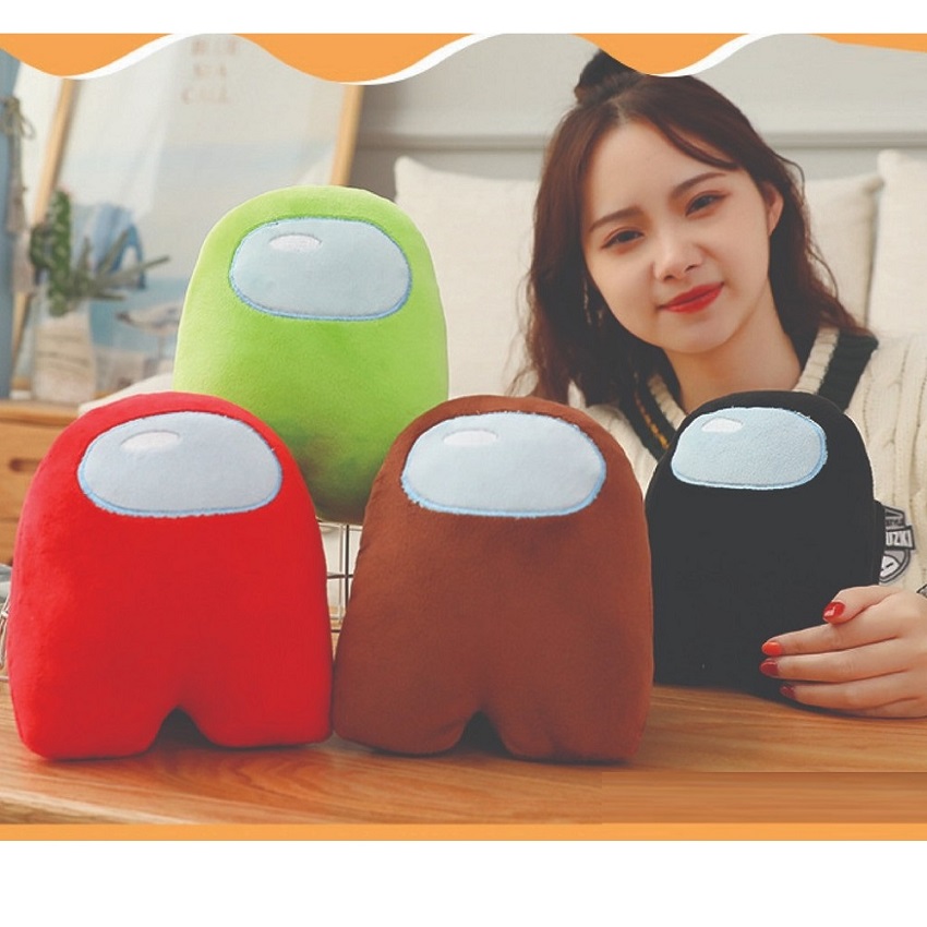 Gấu bông Among us dễ thương size 25cm ( Tặng kèm móc khóa quả bông xinh xắn)