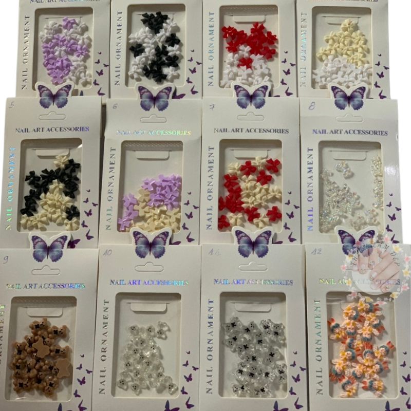 Charm nơ đính móng siêu xinh