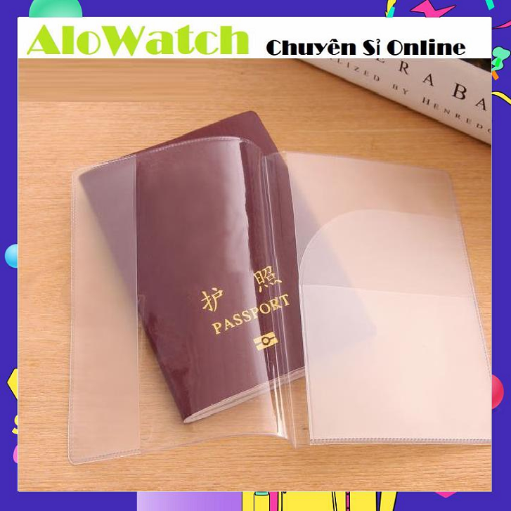 AloWatch   Bao Bọc Hộ Chiếu Có Khe Nhét Thẻ ATM V.isa Name Card