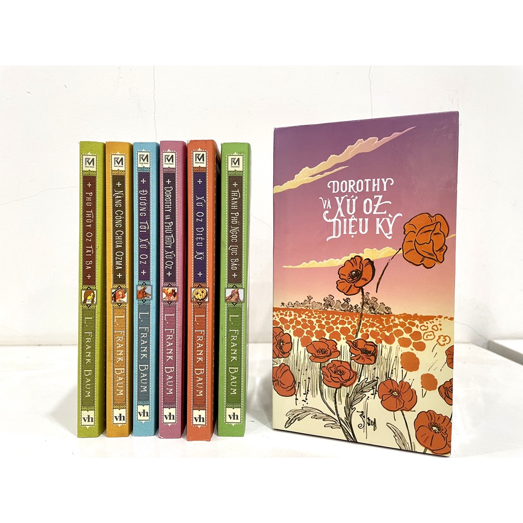 Sách Văn Học Kinh Điển - Boxset trọn bộ Dorothy và xứ Oz diệu kỳ - Phúc Minh Books
