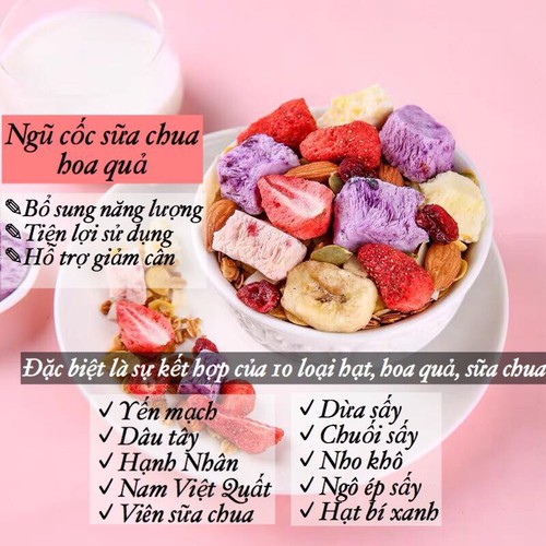 ( Sẵn Hàng - Giao Được HCM ) Ngũ Cốc Sữa Chua Ăn Kiêng