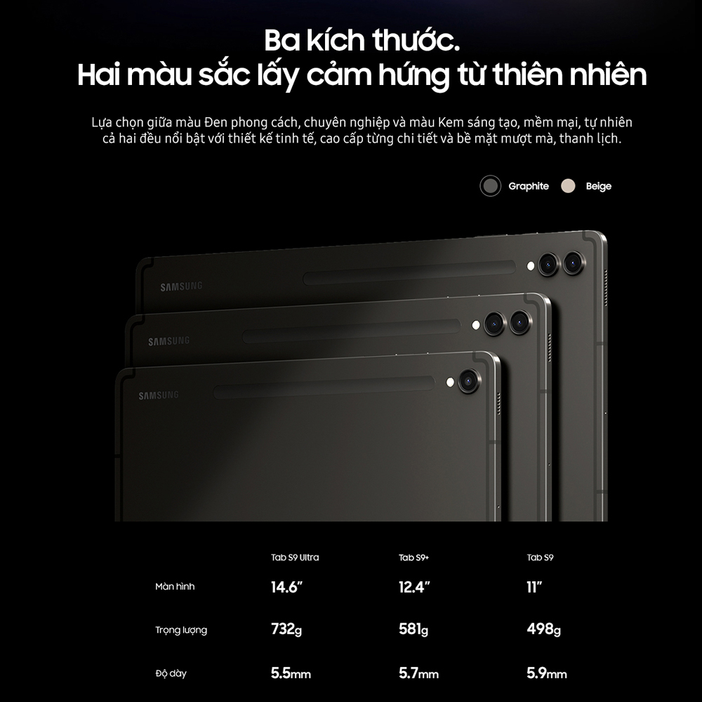 Máy tính bảng Samsung Galaxy Tab S9,Tặng bao da