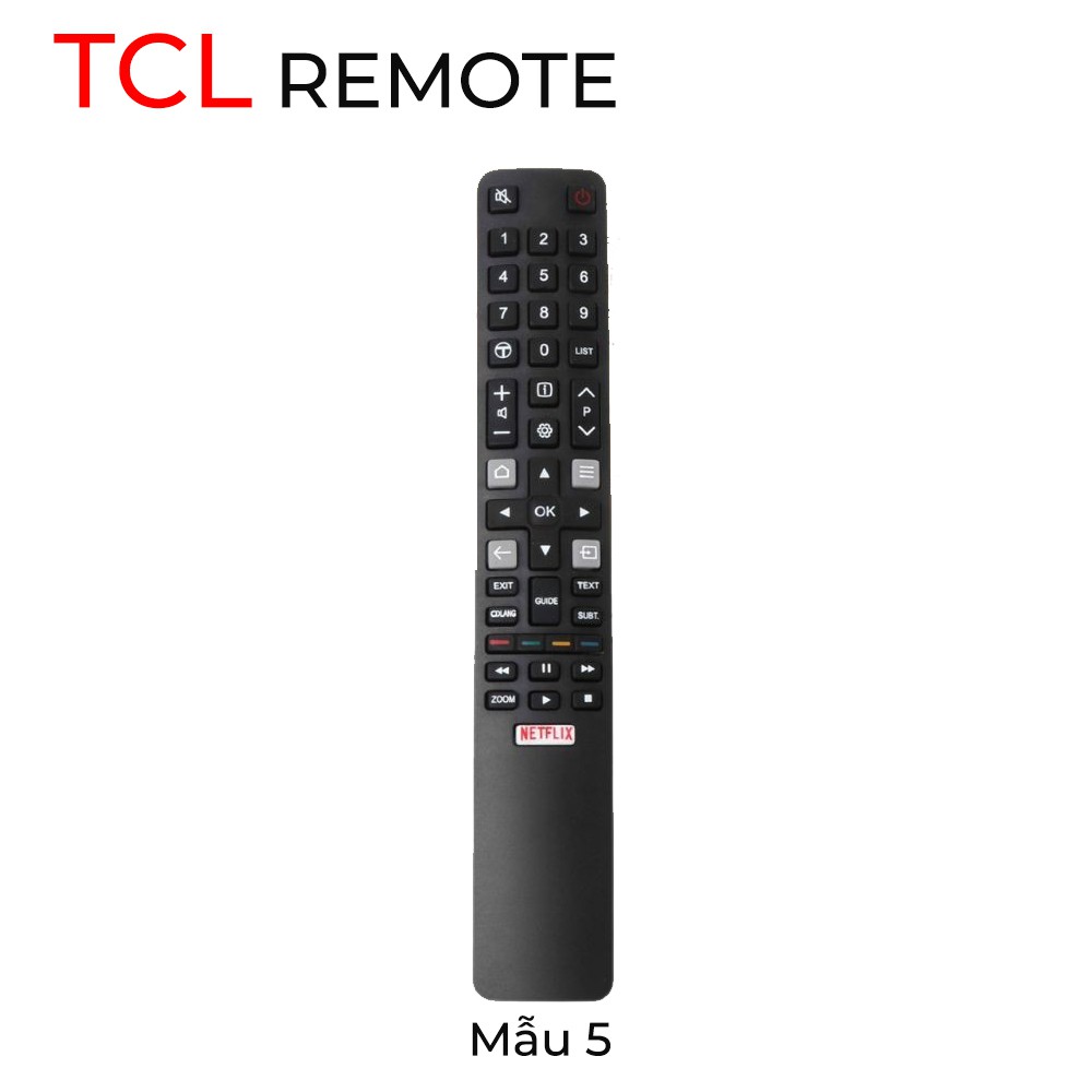 Điều khiển tv tcl các loại - remote tv tcl các loại chọn mẫu