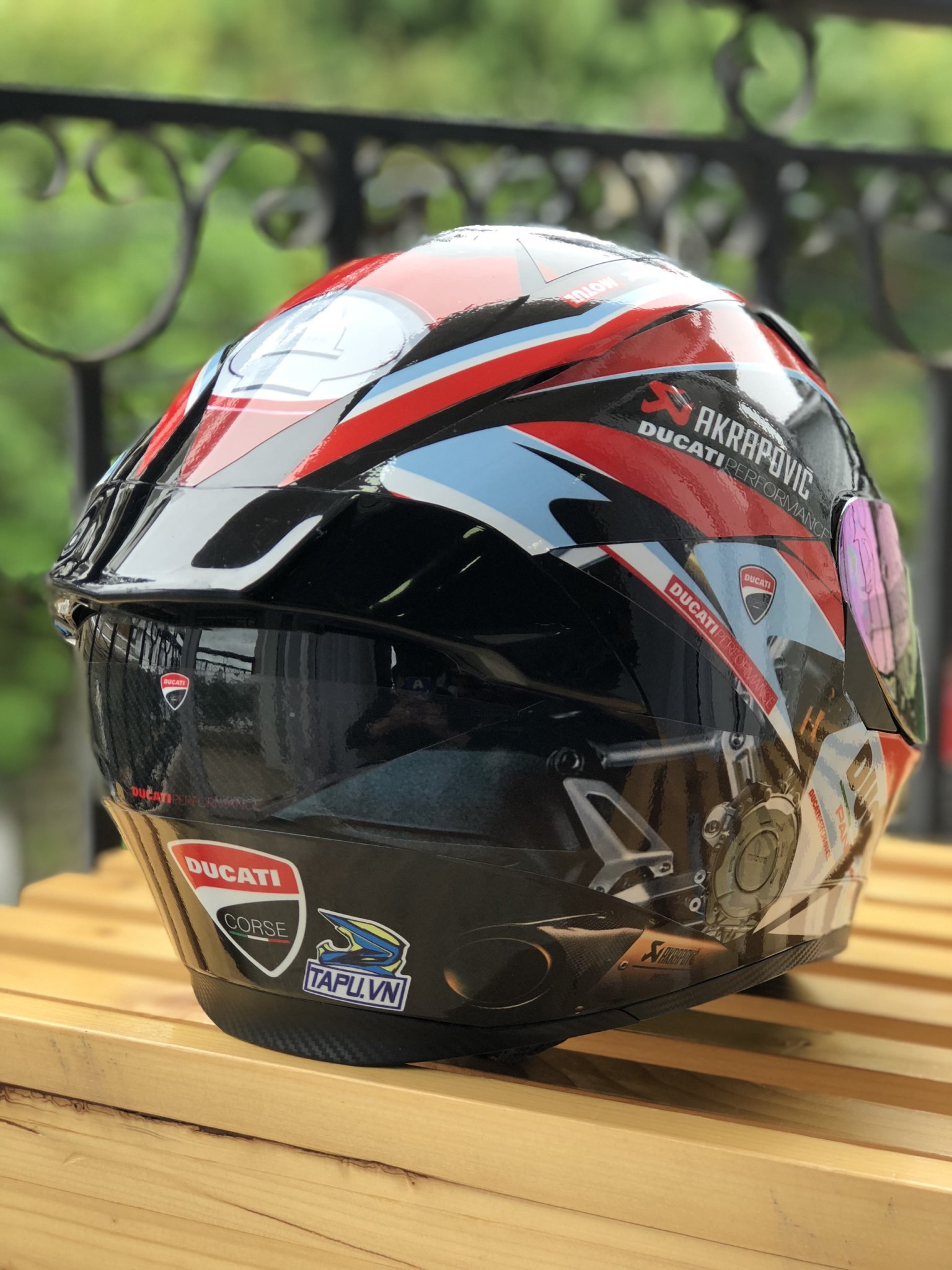 [HCM]Nón Fullface ROYAL M138B 1 Kính Lên Tem Ducati