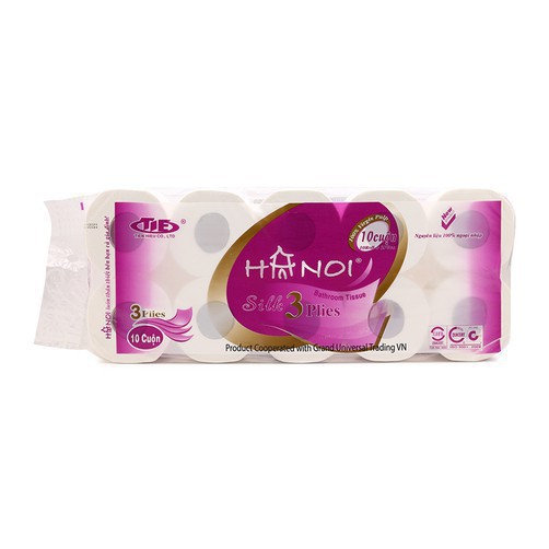 GIẤY VỆ SINH HÀ NỘI TÍM 3 LỚP CÓ LÕI