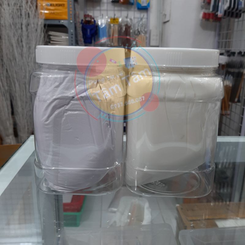 Bột đắp nổi tranh, Bột đắp nổi làm phù điêu 1kg, Bột nổi chữ trên trái dừa-Dụng cụ vẽ Tâm Tâm