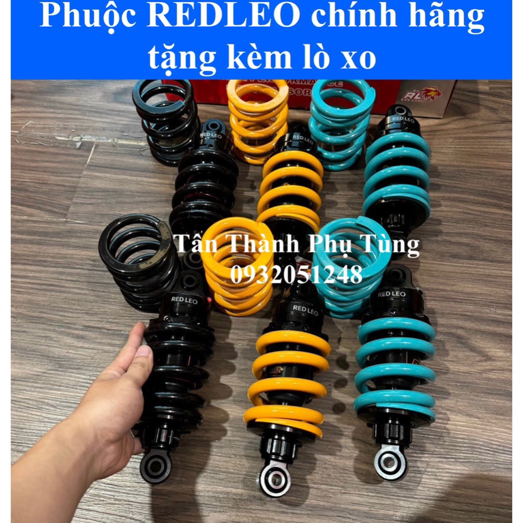 Phuộc redleo exciter 135, 2010, exciter 150- không bình dầu tặng kèm lò xo