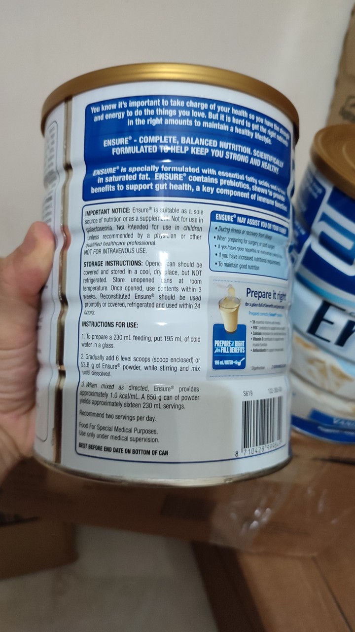[HCM]Sữa Bột Ensure Úc 850g