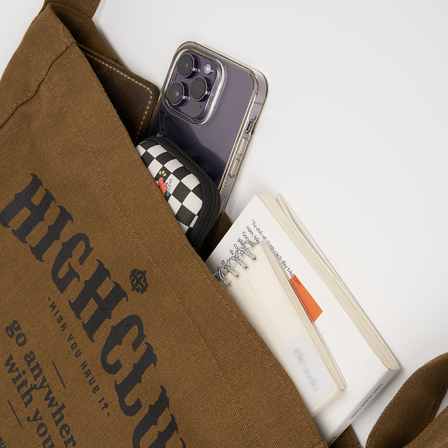 TÚI ĐEO CHÉO HIGHCLUB Shoulder Bag CANVAS ĐEN