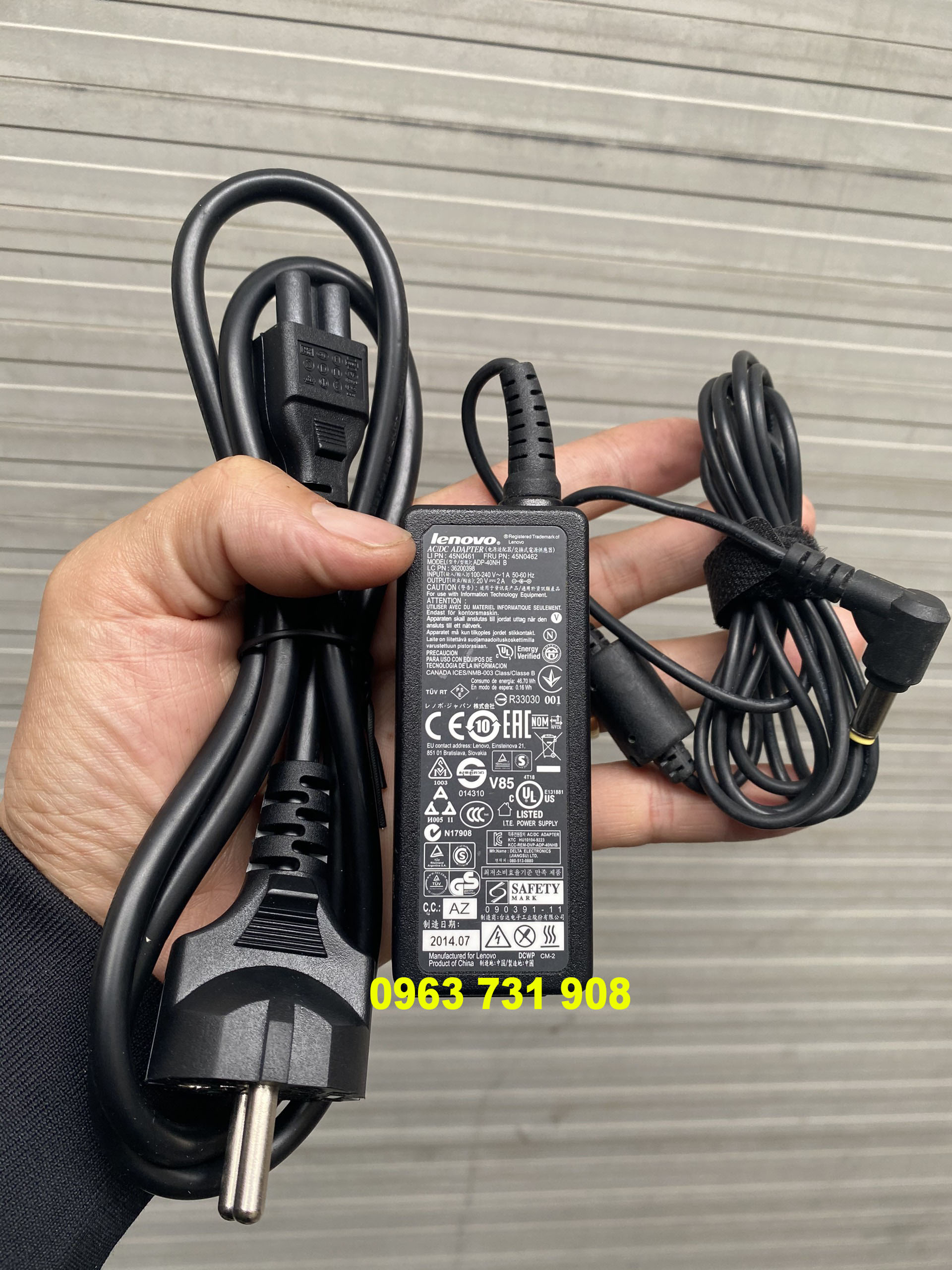 Sạc laptop lenovo 20V-2A