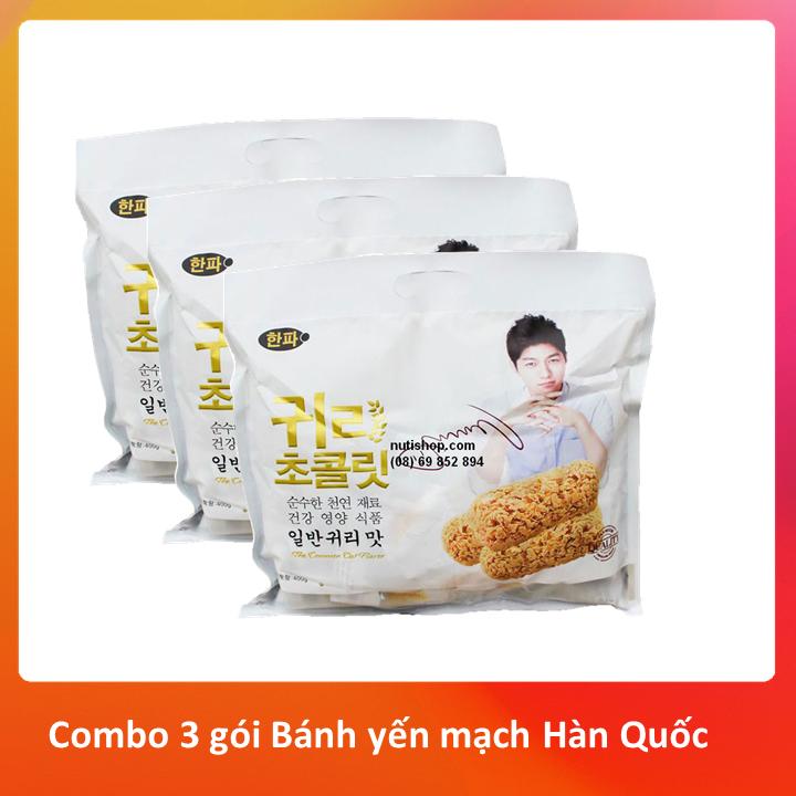 Combo 3 gói Bánh yến mạch Hàn Quốc