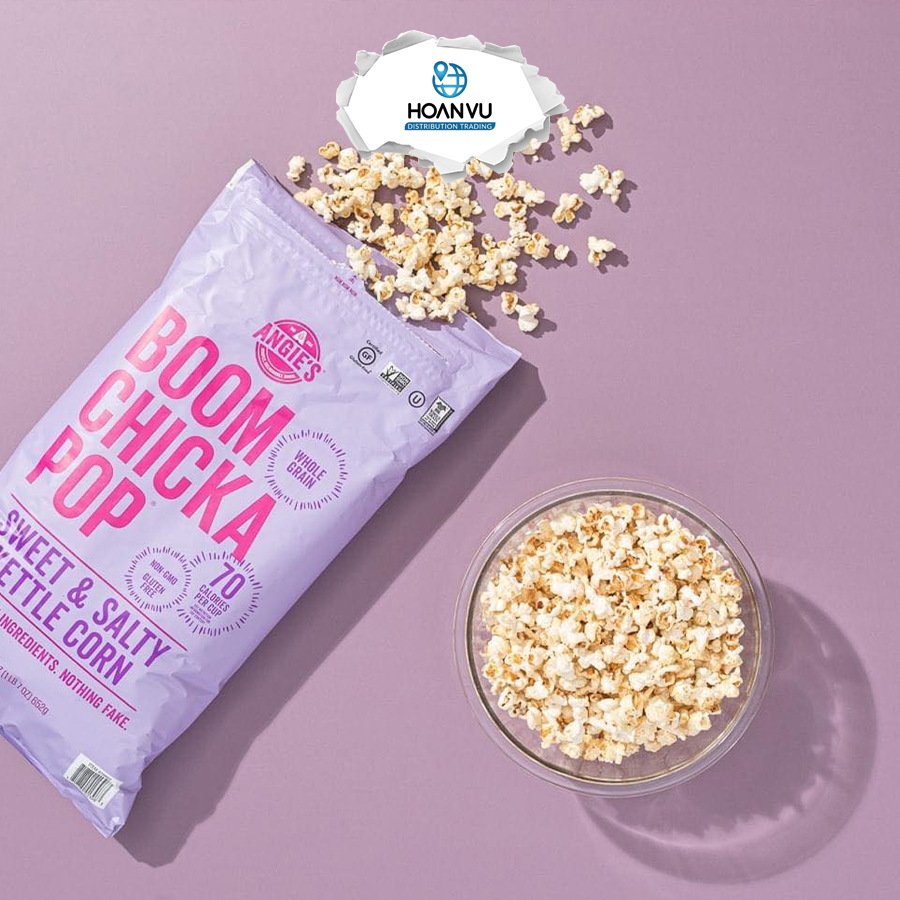 Bắp rang bơ mặn ngọt Angie's Boom Chicka Pop (709g)