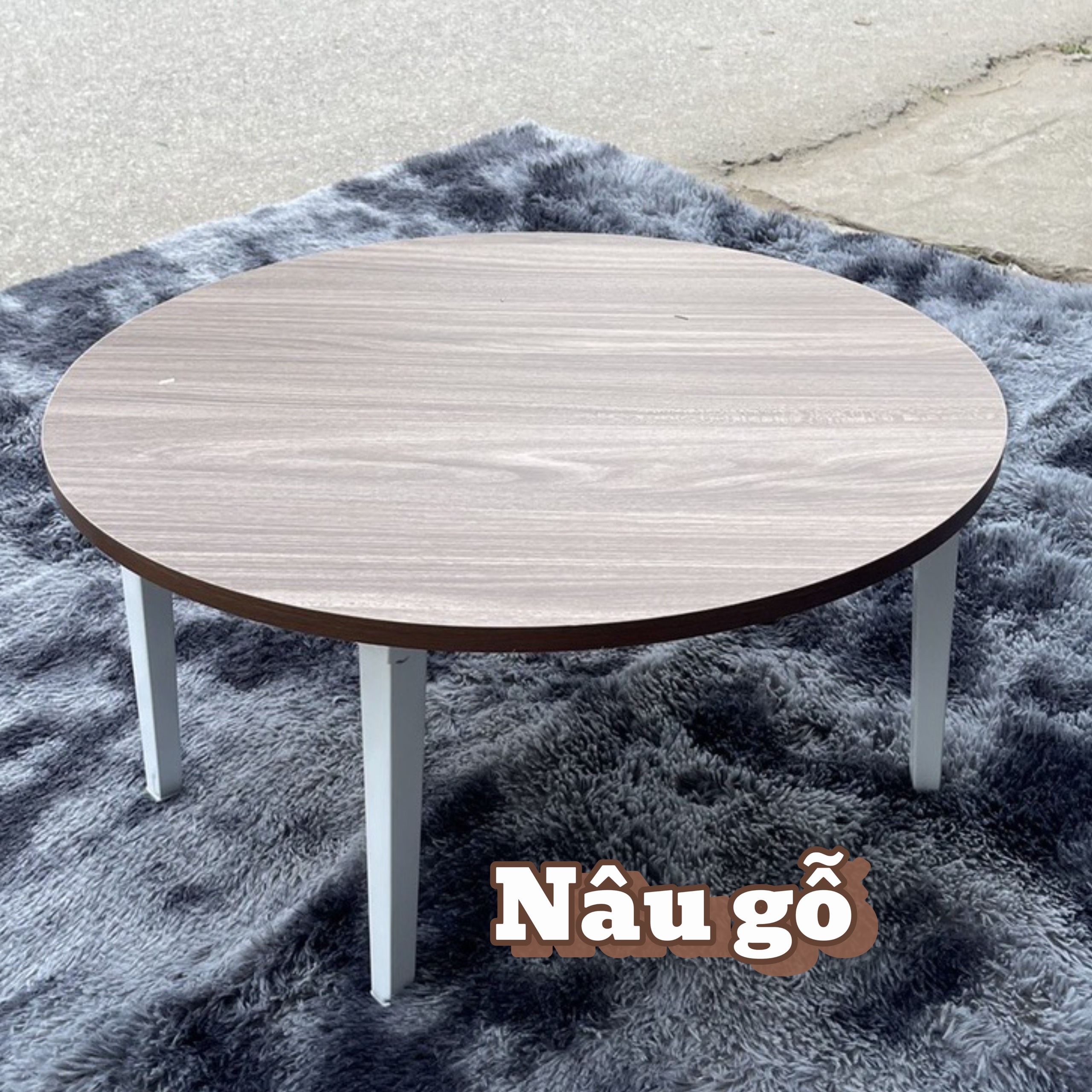 Bàn trà tròn sofa ngồi bệt gấp gọn chân gỗ tự nhiên, Bàn tròn cafe dùng làm decor phòng ngủ nhiều màu sắc, bàn, bàn gỗ, bàn tròn, bàn gỗ tròn, bàn trà, bàn trà tròn, bàn tròn gỗ , bàn trà hình tròn, bàn gỗ tròn
