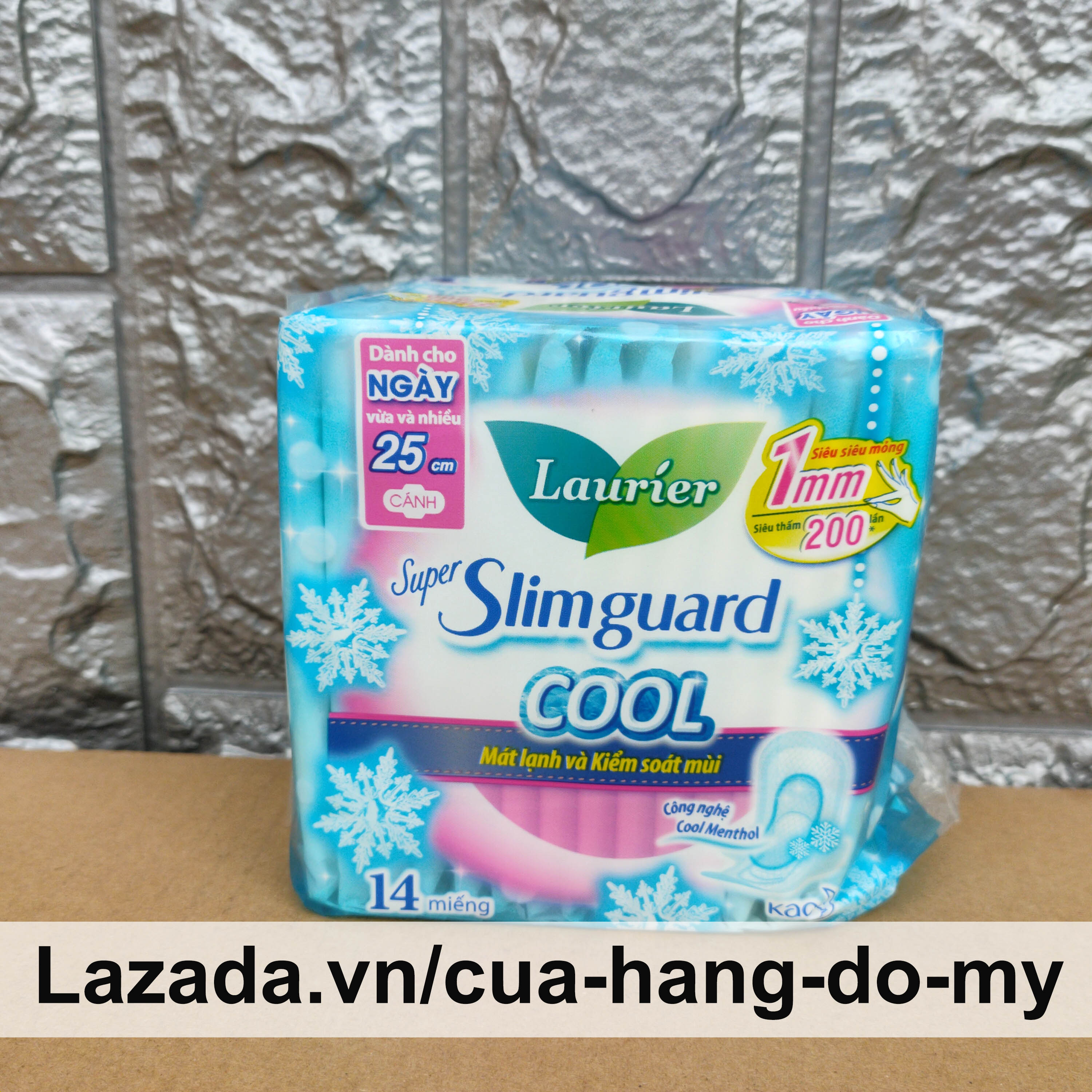 BÁO GIÁ BĂNG VỆ SINH MÁT LẠNH CÓ TỐT KHÔNG | Shopee Lazada Sendo Tiki mới nhất 44 Băng Vệ Sinh LAURIER Siêu mỏng BẢO VỆ 1MM Super Slimguard Cool 25cm có cánh gói 14 miếng dành cho ngày vừa và nhiều - mát lạnh và kiểm soát mùi - Cửa Hàng Đồ Mỹ