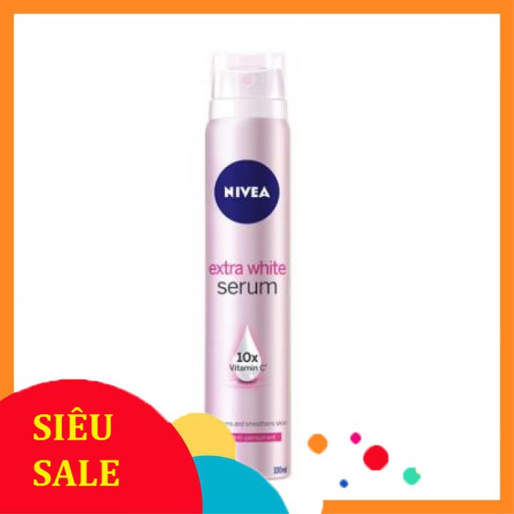 Xịt ngăn mùi NIVEA serum trắng mịn (100ml)