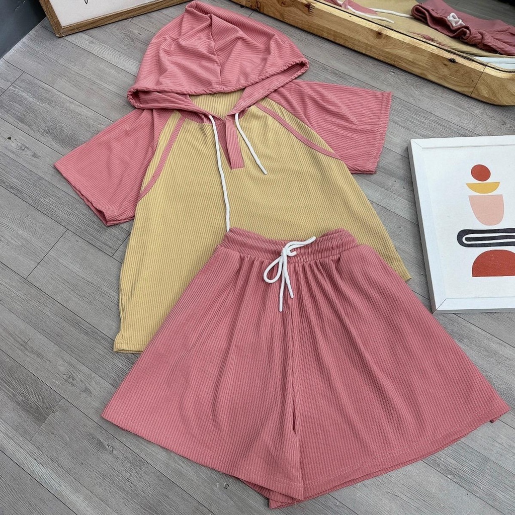 Bộ đồ thể thao bigsize vải gân tăm , thời trang bigsize đồ bộ SET36