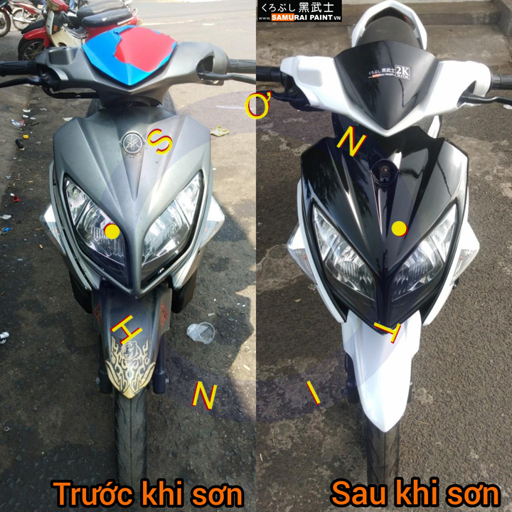 Chai sơn màu trắng ngọc trai H196 Samurai