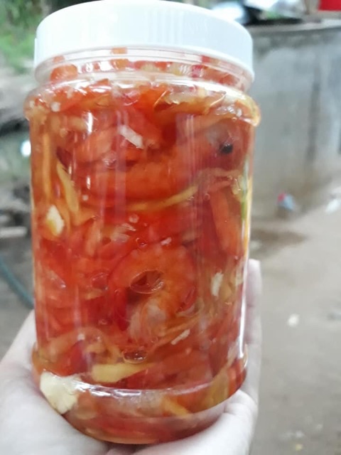 Mắm Tép trộn đu đủ 500gr - Mắm Cô Linh