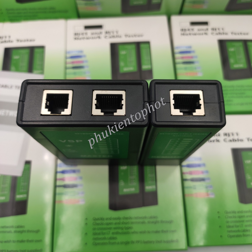 Rj45 Vsp Network Cable Test Box with Free Battery