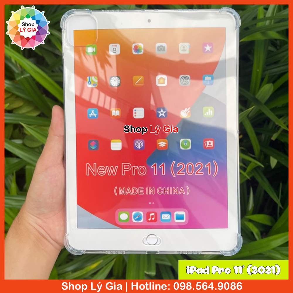Ốp lưng trong suốt chống sốc cho ipad pro 11/12.9, air 1/2/3/4, mini 1/2/3/4/5/6, gen 2/3/4/5/6/7/8/9